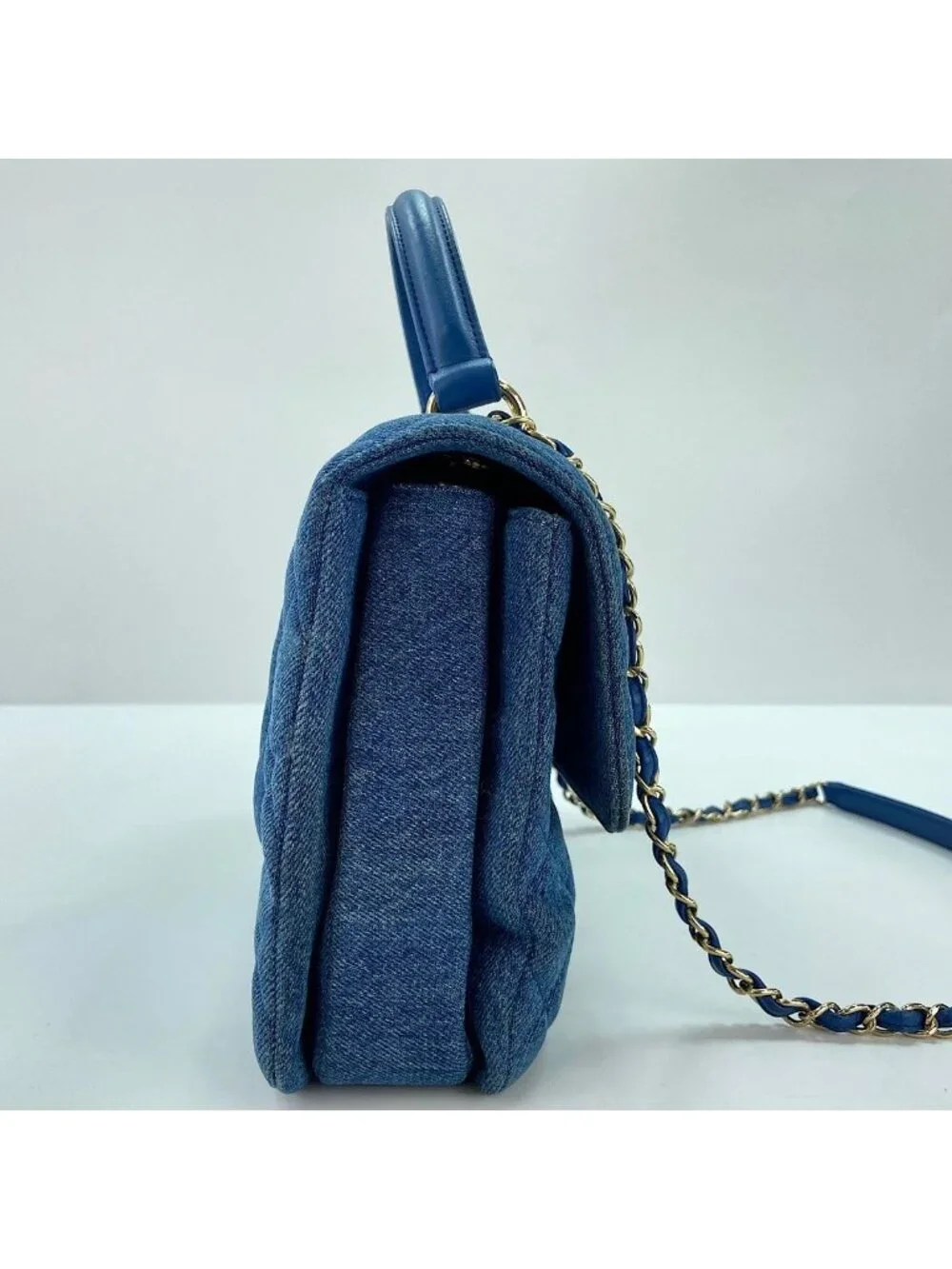 Chanel Handbag Quilted Blue
